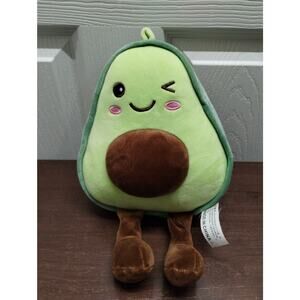 Avocado Kawaii Window Hanging Suction Cup Winking 10" Plush Stuffed Toy